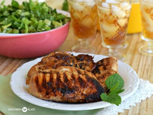 Cooking chicken on grill pan 2025