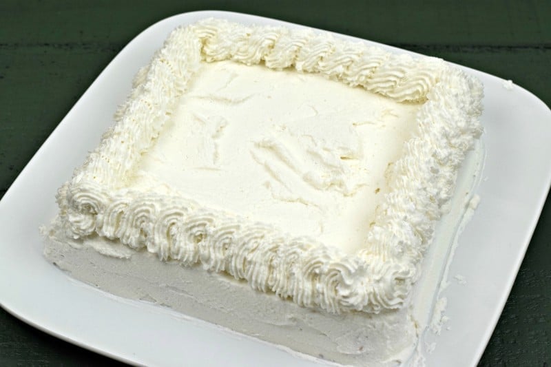 Ice cooled cake.