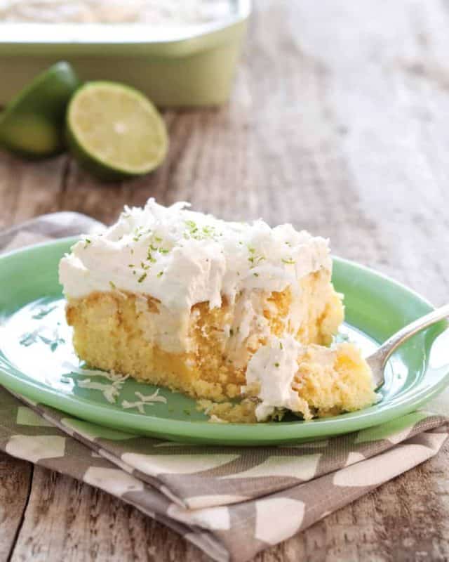 Key Lime Coconut Sheet Cake | Southern Plate