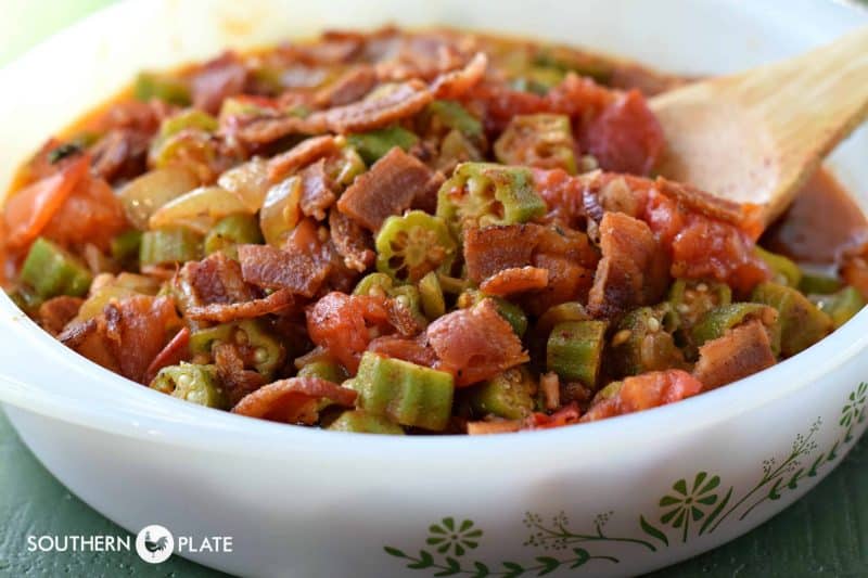 Bacon Okra Tomatoes