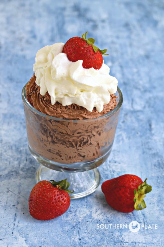 low-sugar chocolate mousse