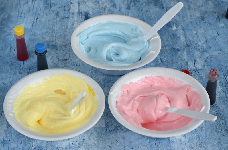 colored meringues
