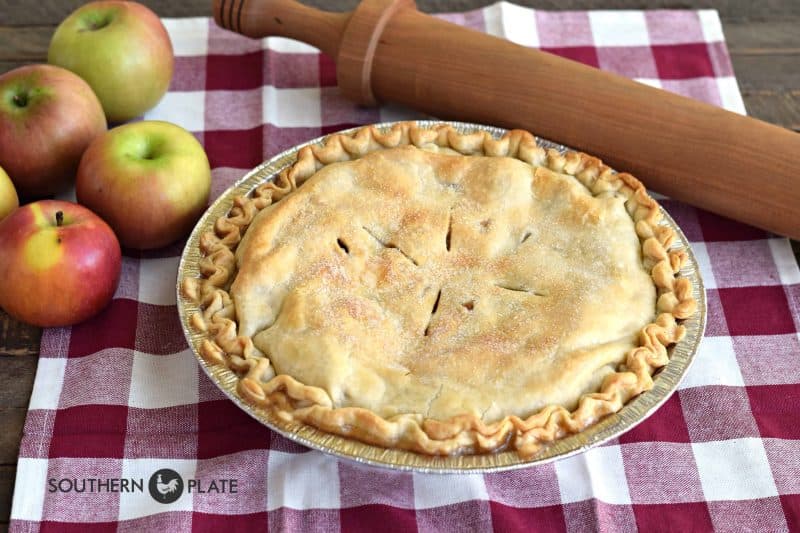 Frozen apple pie