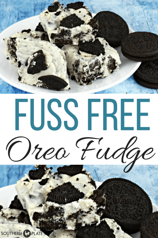 Fuss Free Oreo Fudge Pinterest image.