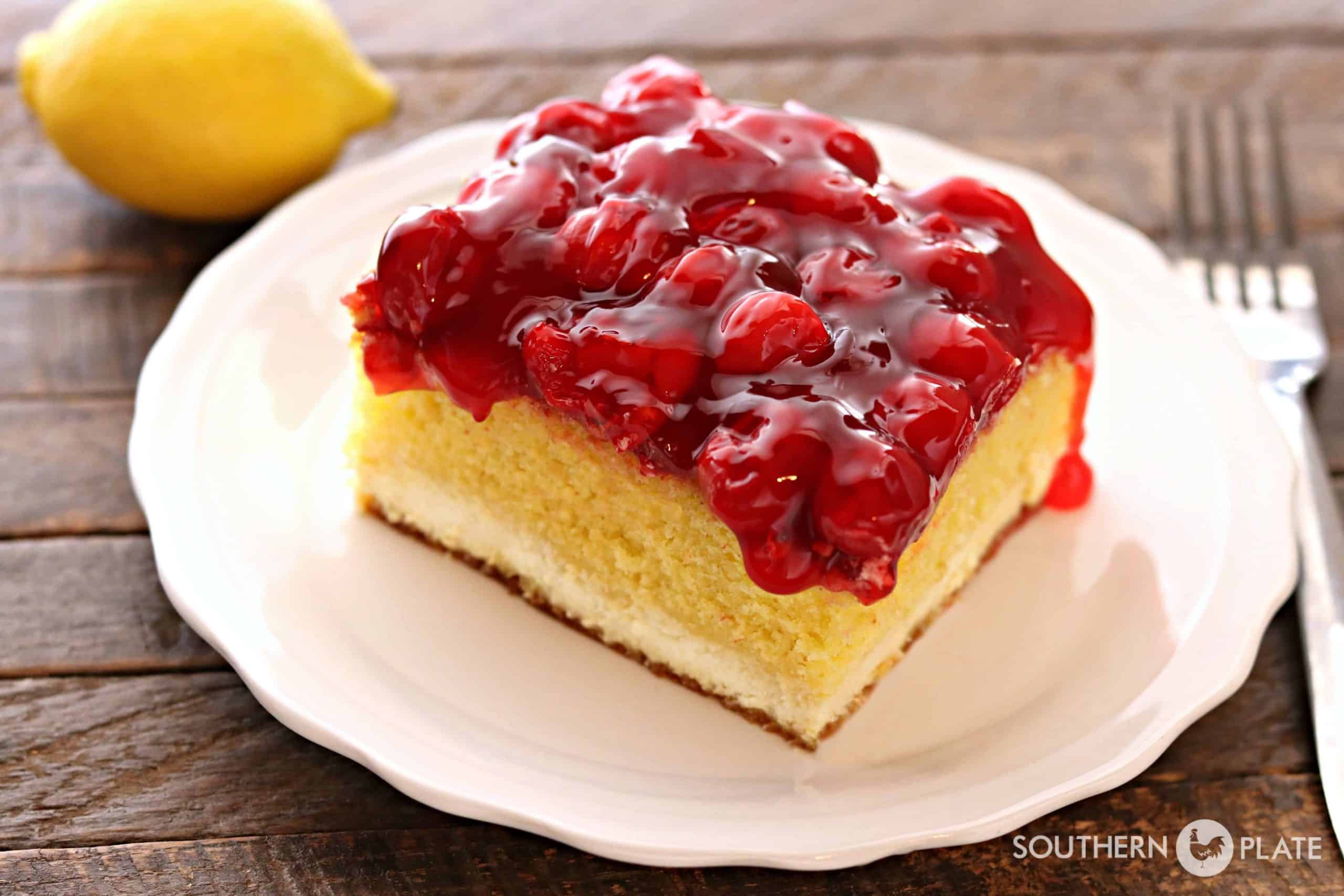 Lemon Cherry Cheesecake