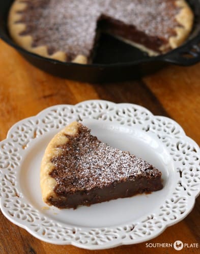 tall hero chocolate chess pie