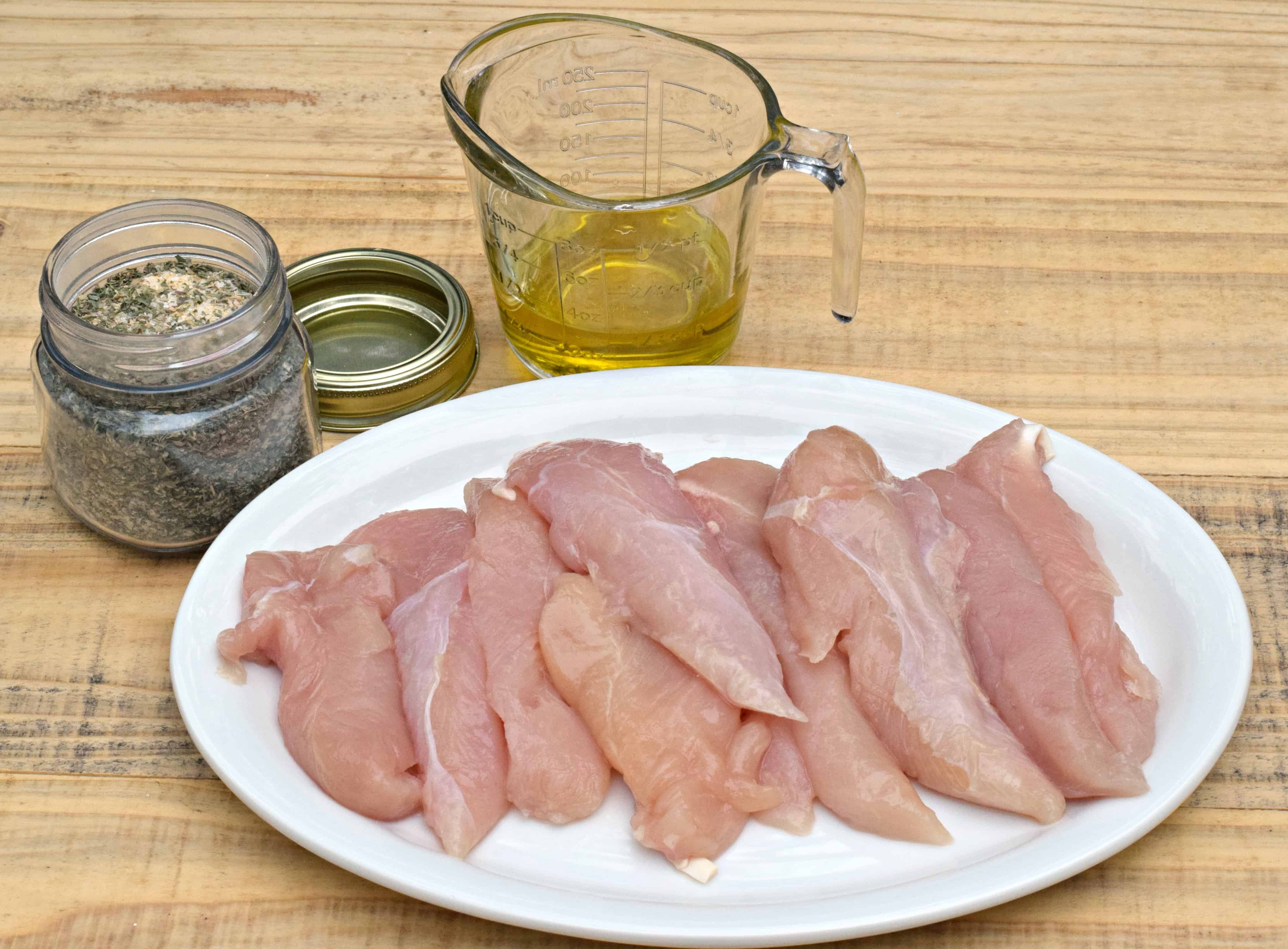 Ingredients for Baked Chicken Tenders