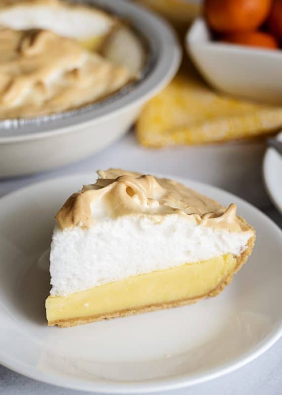 Slice of Orange Meringue Pie