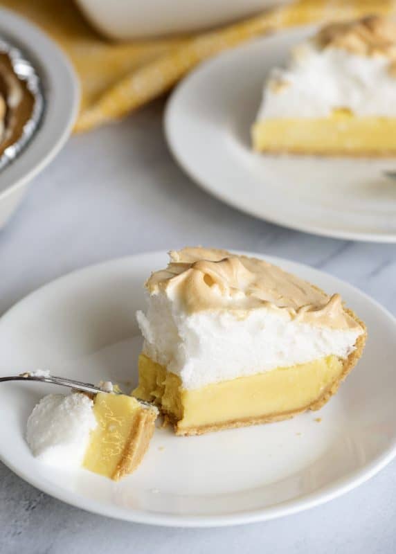 Taking A Bite Of Orange Meringue Pie