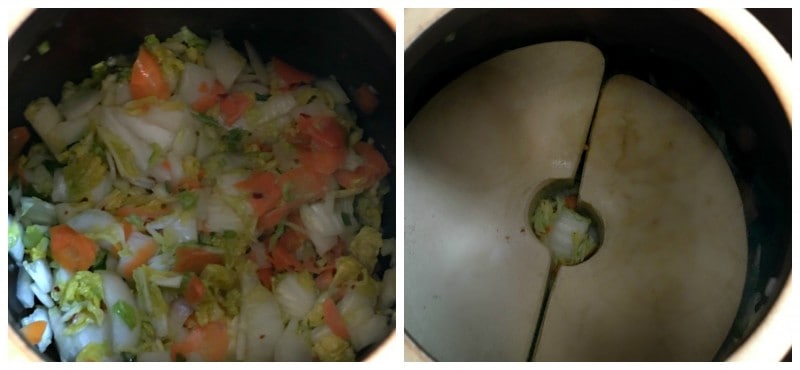 Kimchi in fermenting pot