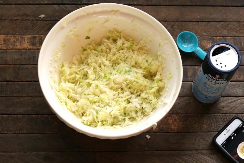 Cabbage after being squeezed.