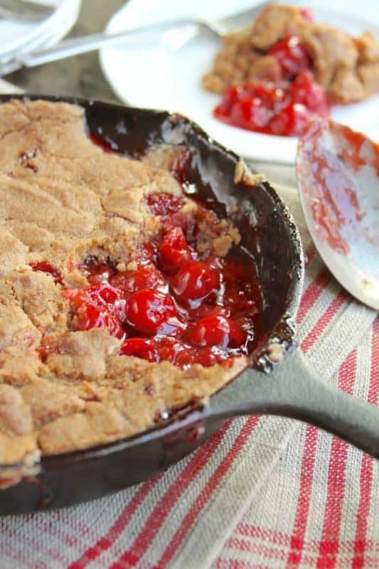 Skillet Cherry Cobbler - and a Pigeon Forge Adventure with Friends