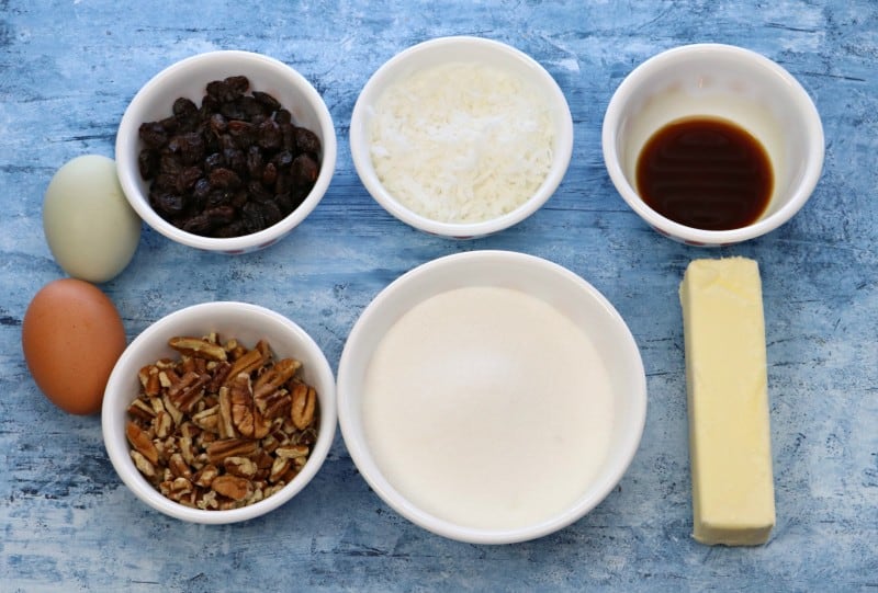 Ingredients for Japanese Fruit Pie