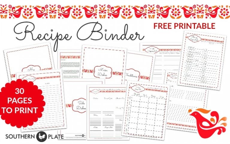 Free Printable Menu Planner Sheet - Southern Plate