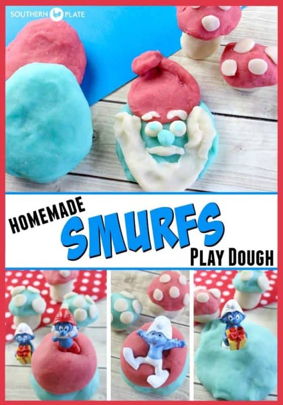 Homemade Smurf's Play Dough