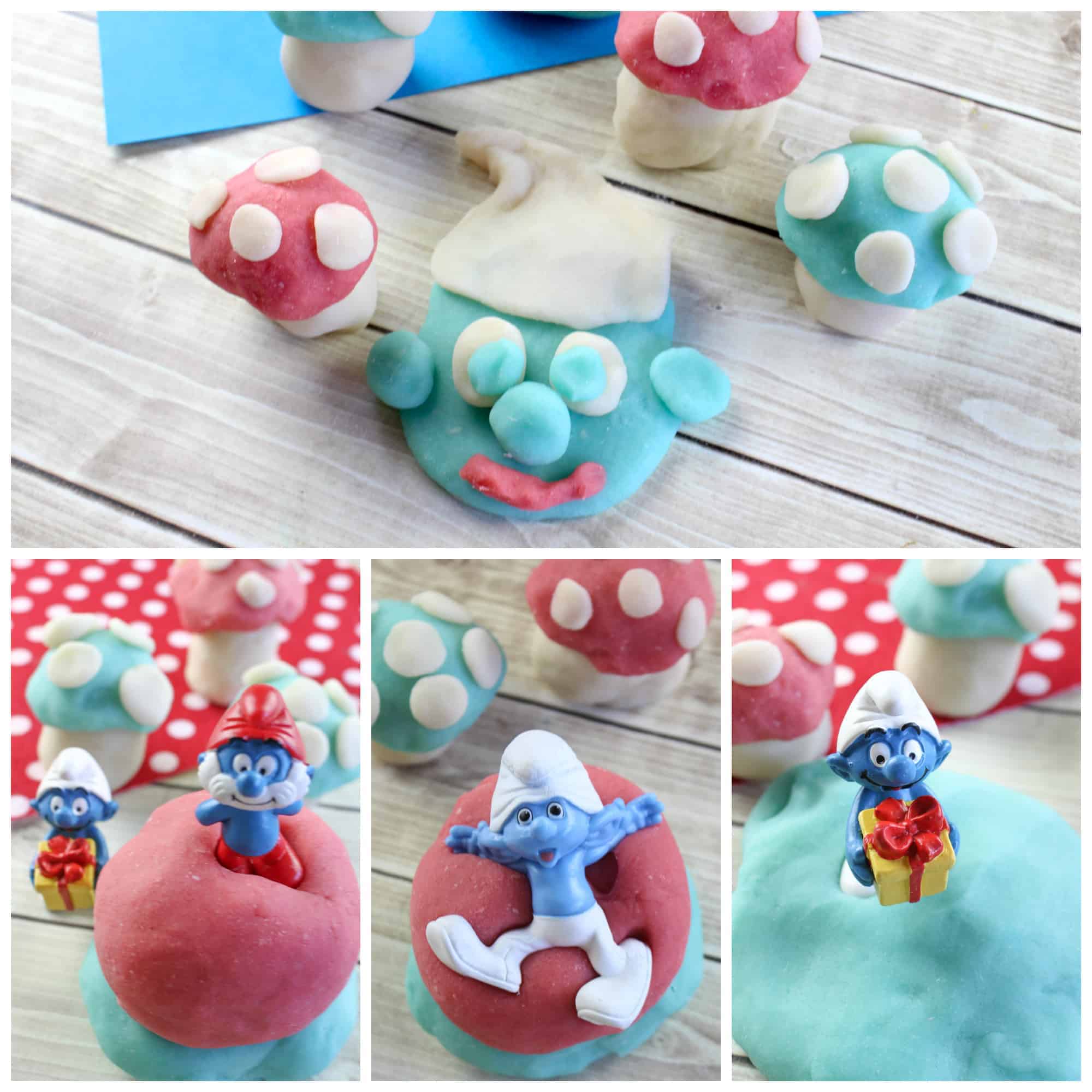 Homemade Smurf’s Play Dough