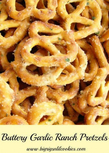 Buttery Garlic Ranch Crack Pretzels