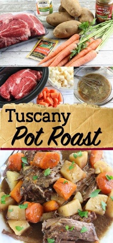 Tuscany Pot Roast and Veggies - The secret is in the sauce!