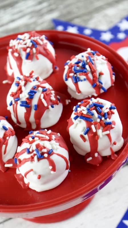 Patriotic Cake Truffles