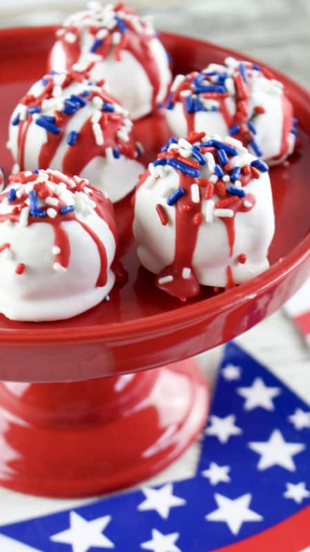 Patriotic Cake Truffles