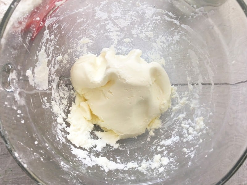 Knead dough until it's smooth.