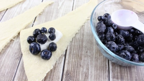 Blueberry Cream Cheese Danish (from crescent rolls!)