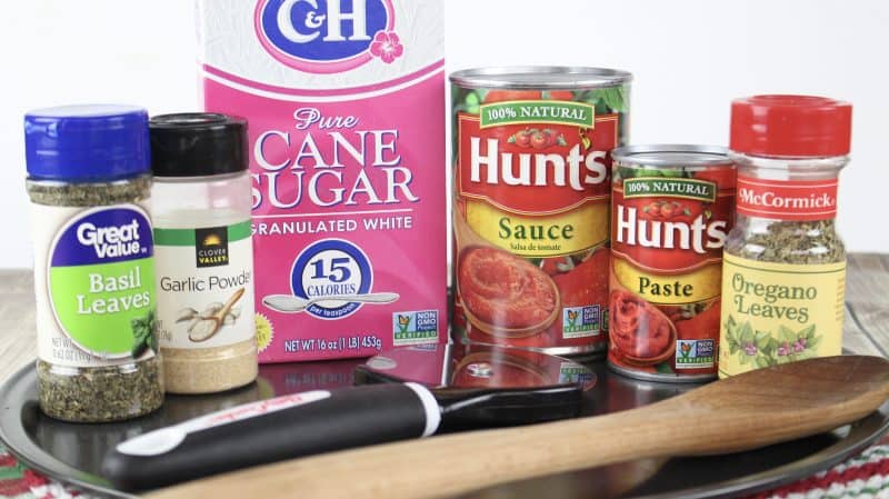 Ingredients for Quick Homemade Pizza Sauce