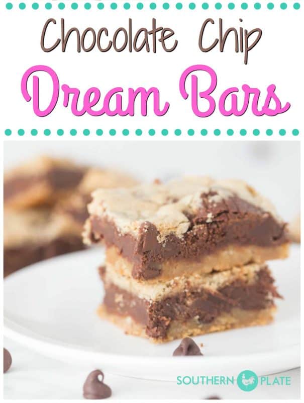 Chocolate Chip Dream Bars - and our first Staycation
