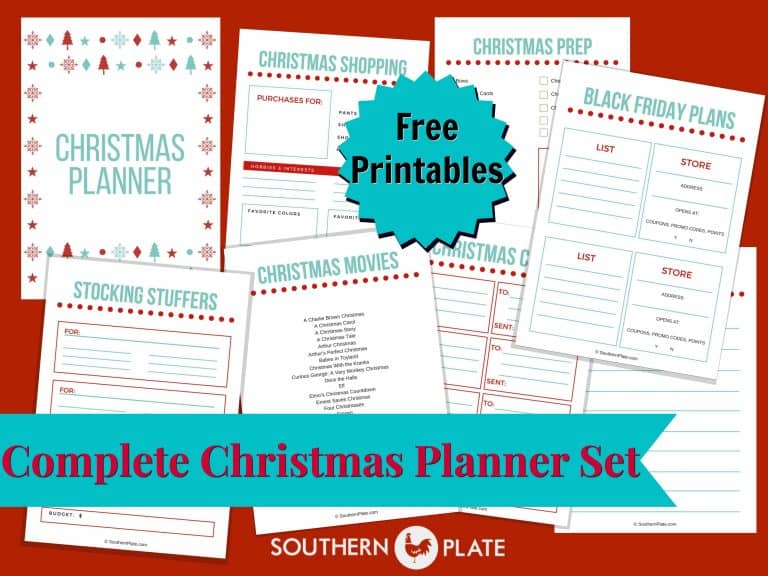 FREE Christmas Planner Printables - Southern Plate free-christmas-planner-printables-southern-plate