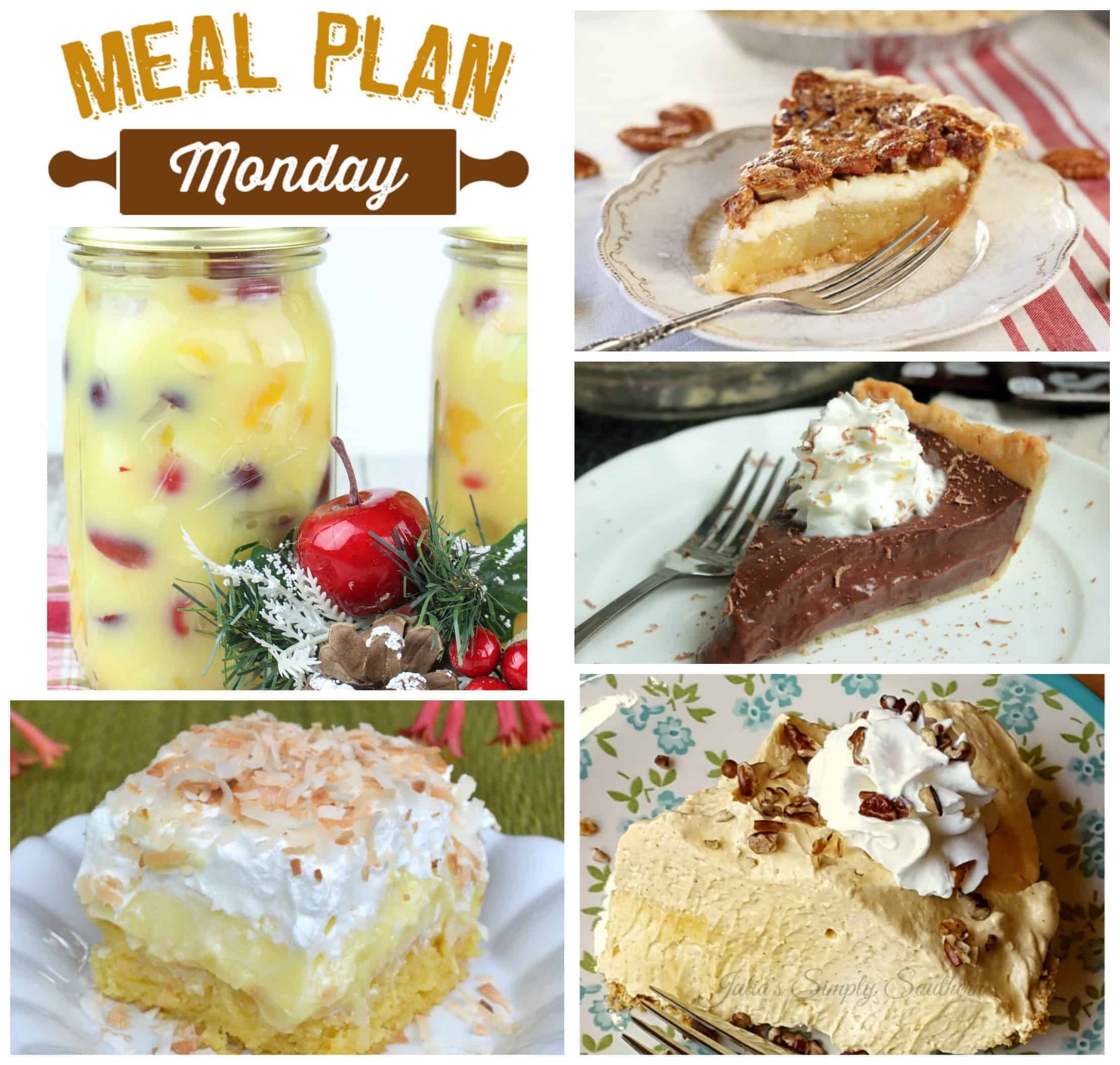 Over 100 Thanksgiving Dessert Ideas! Meal Plan Monday #89