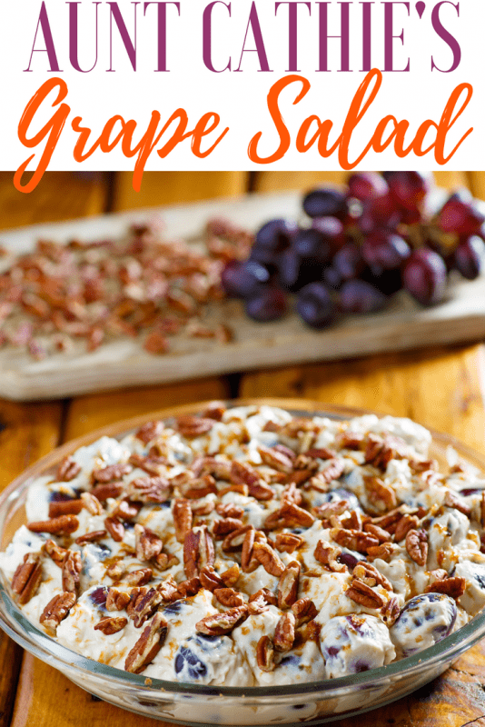 Southern grape salad Pinterest image.