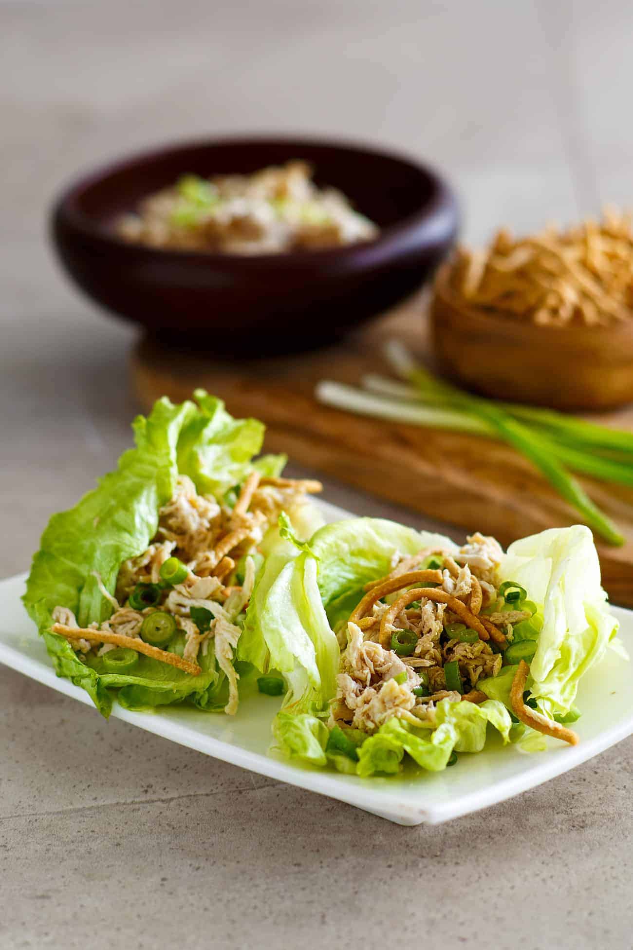 Easy Crock Pot Chicken Lettuce Wraps