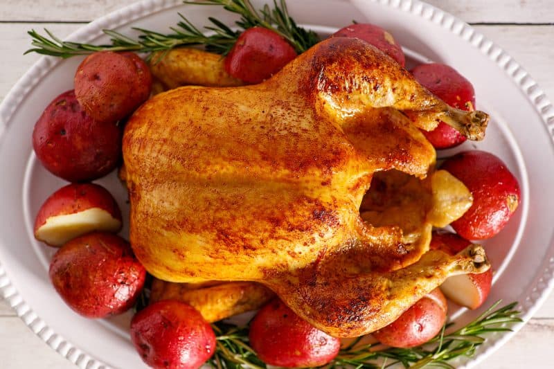 Rotisserie Style Crock Pot Chicken and Potatoes