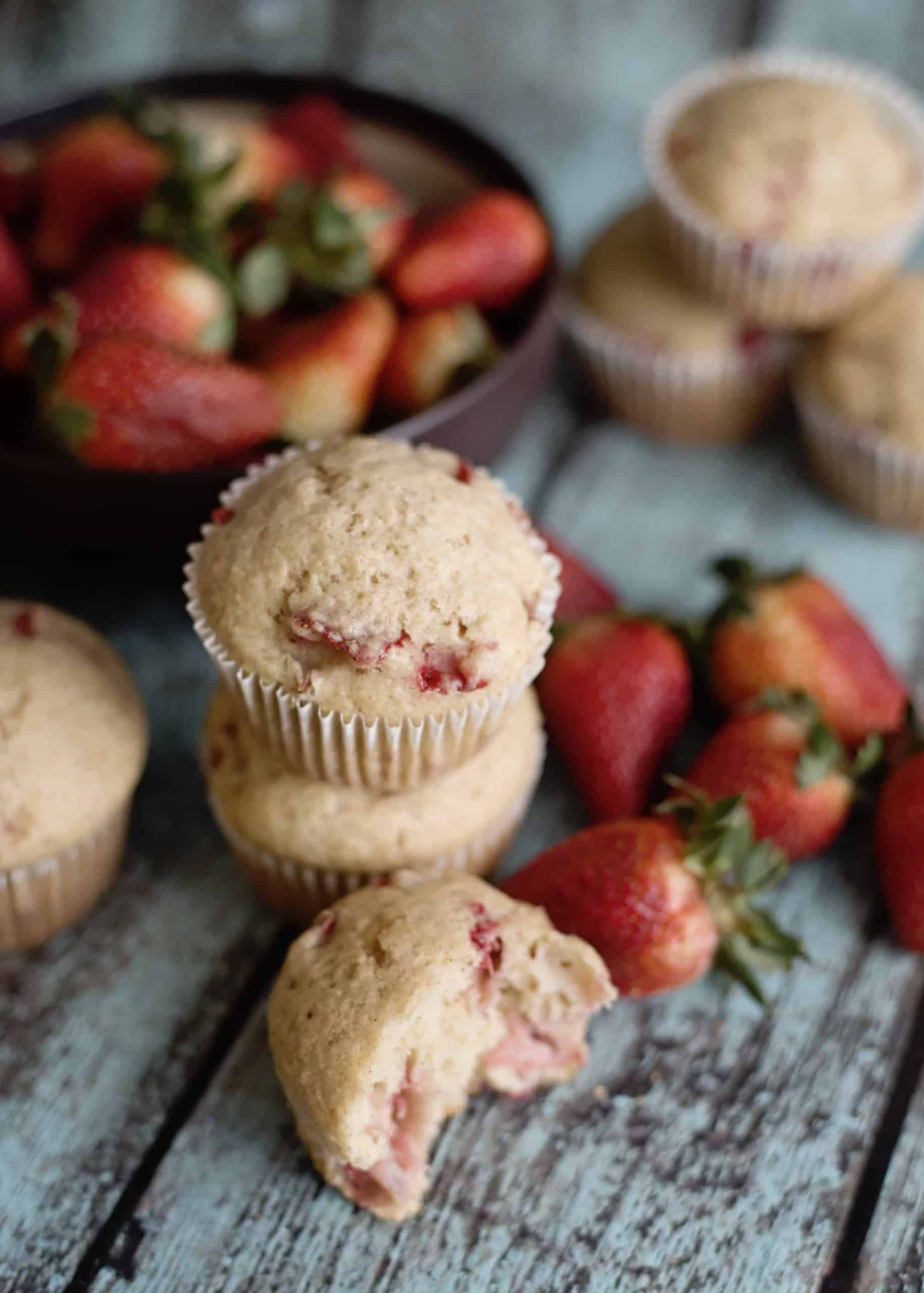 Fresh Strawberry Muffins