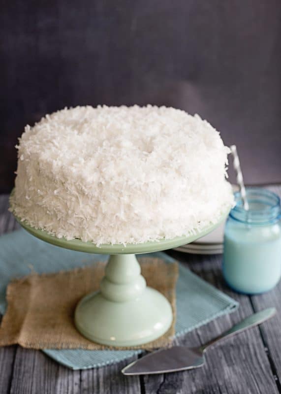 Finishing Up Grandmama's Coconut Cake with No Fail Seven Minute Frosting