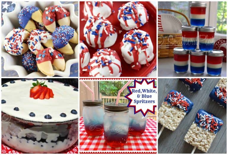 Red, White, and Blue Patriotic Dishes!