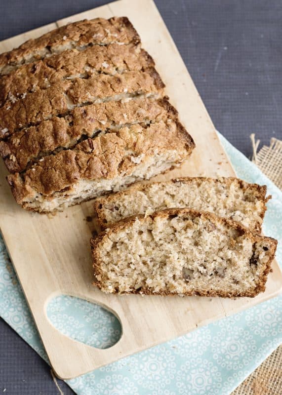 Slices of Hawaiian Banana Nut Bread