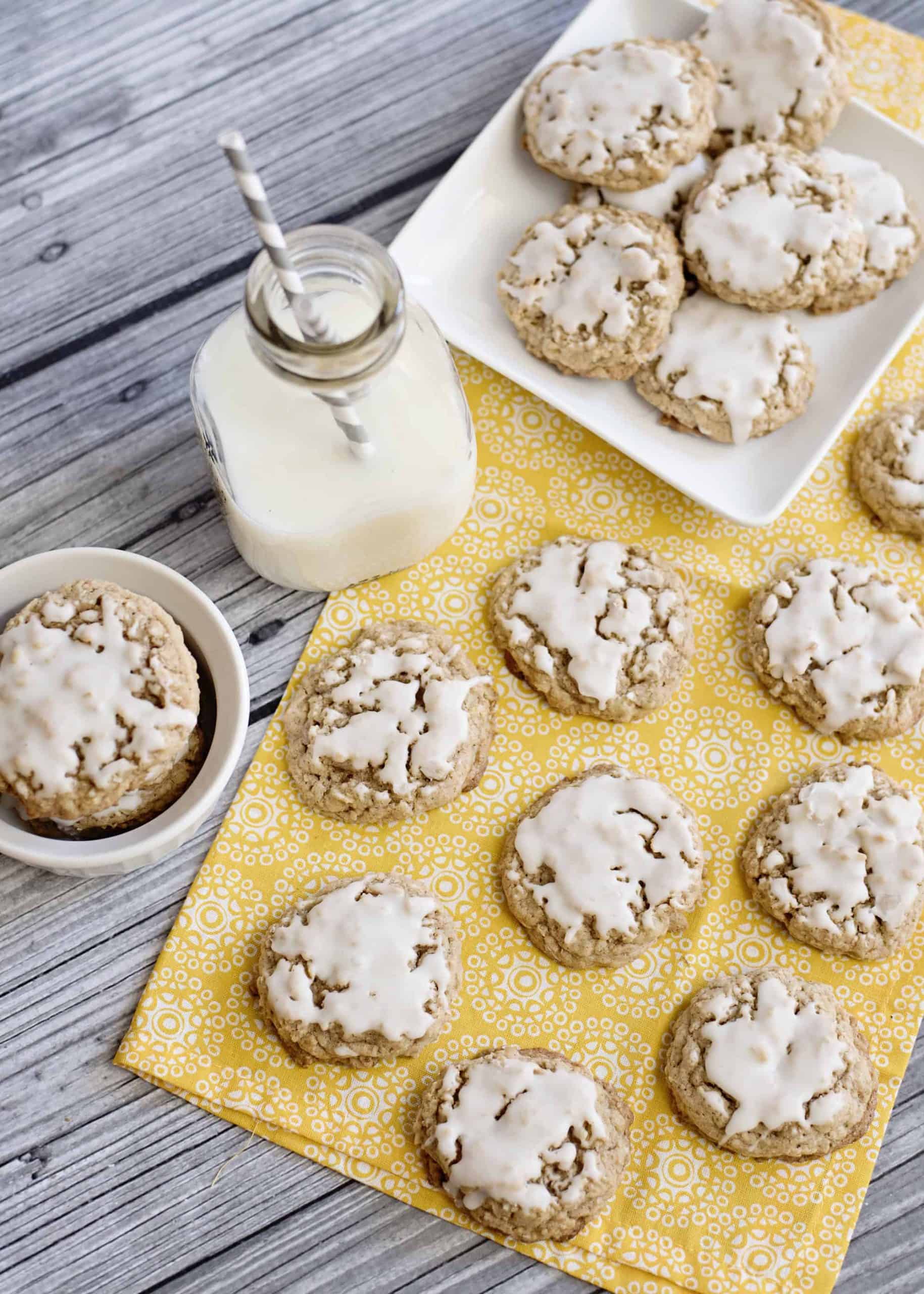 Iced Oatmeal Cookies