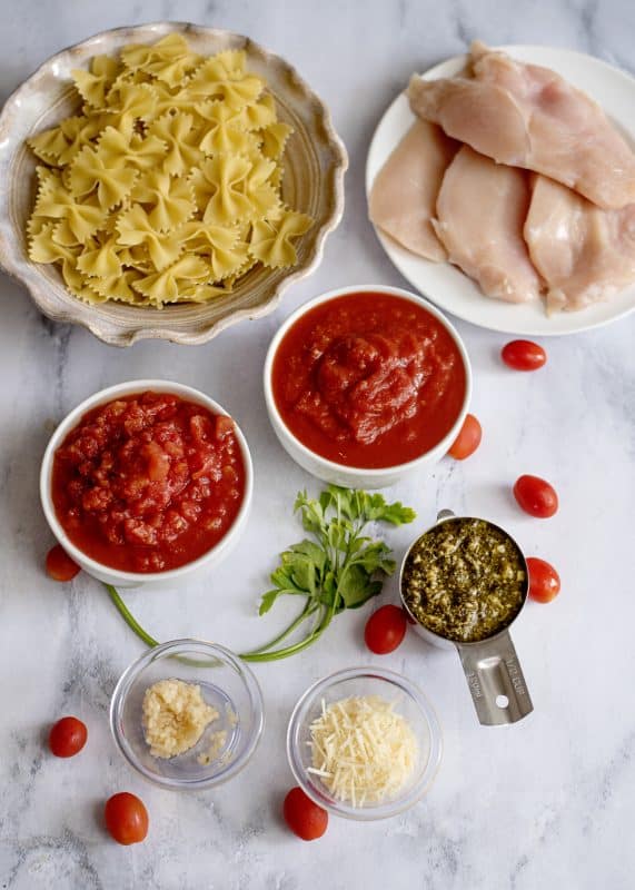 Pesto Chicken Pasta ingredients