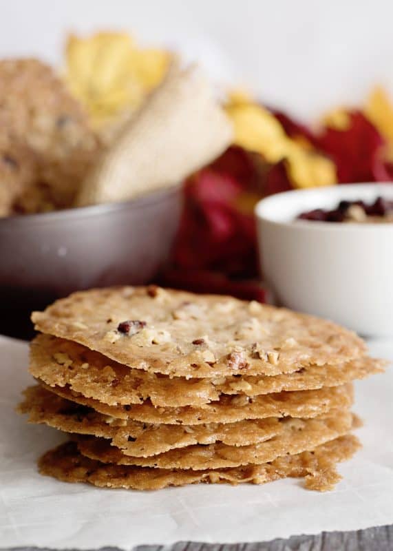 Cranberry Pecan Lace Cookies