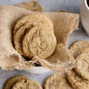 Serving of soft ginger cookies