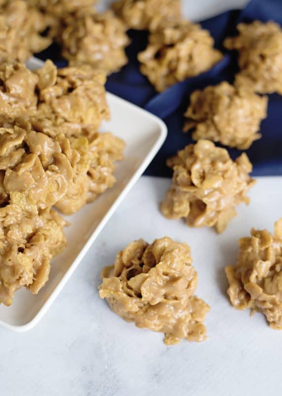 Peanut butter cornflake cookies.