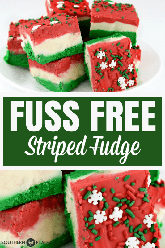 Fuss Free Striped Fudge
