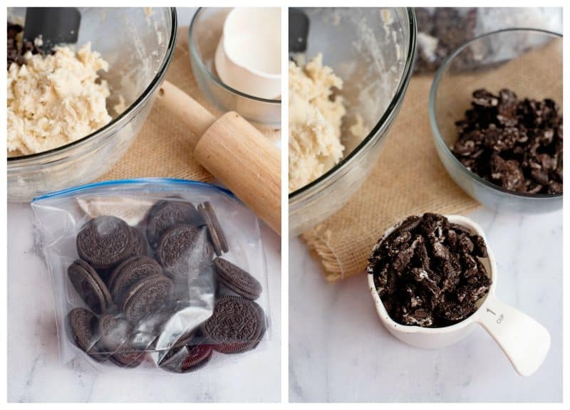 Crush Oreo cookies.