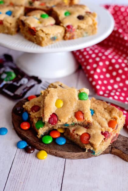 m&m oatmeal bars