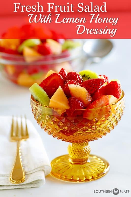 Fruit Salad with Honey Lemon Dressing