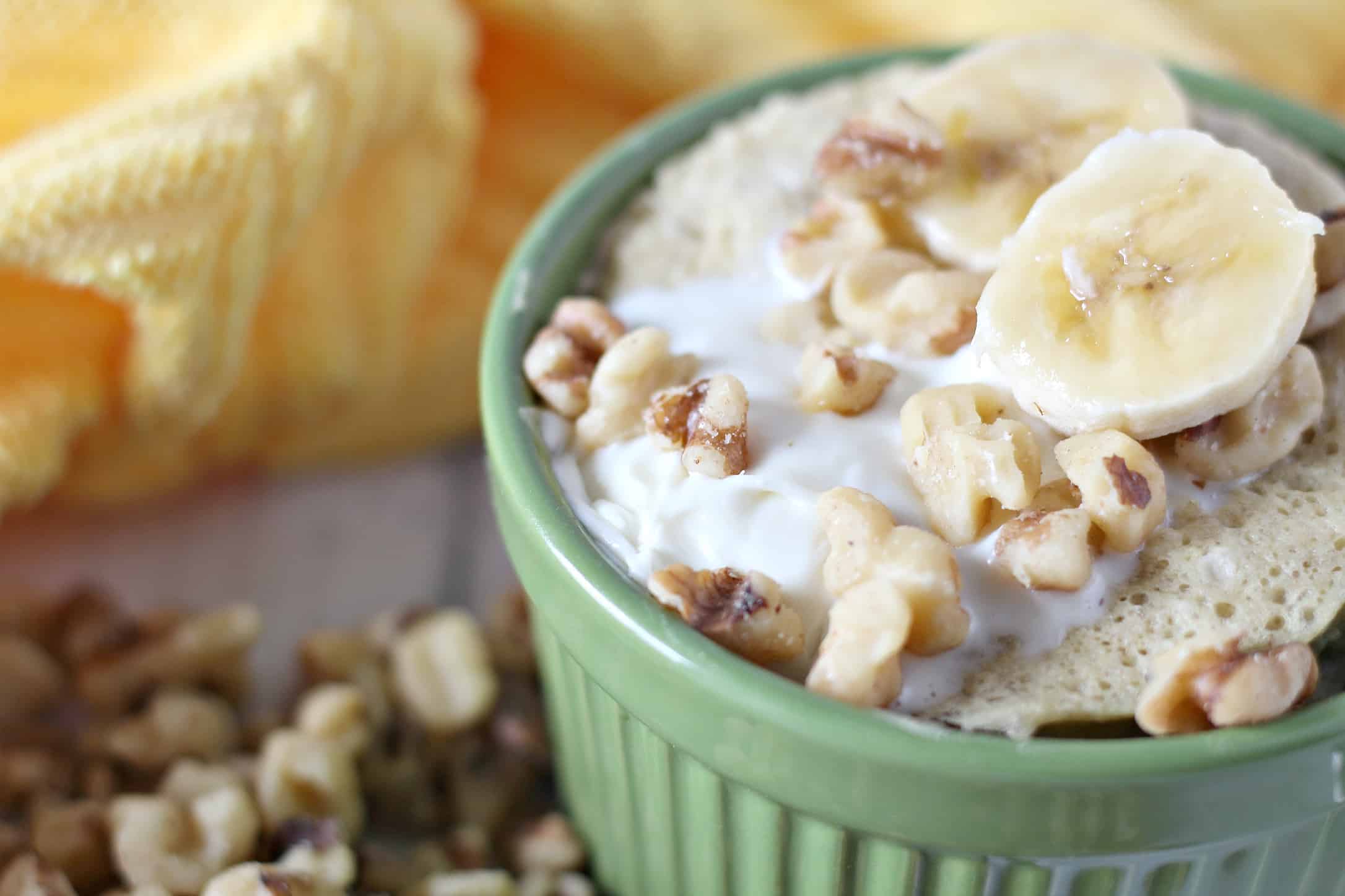 Microwave Banana Custard Pudding (quick mug cake)