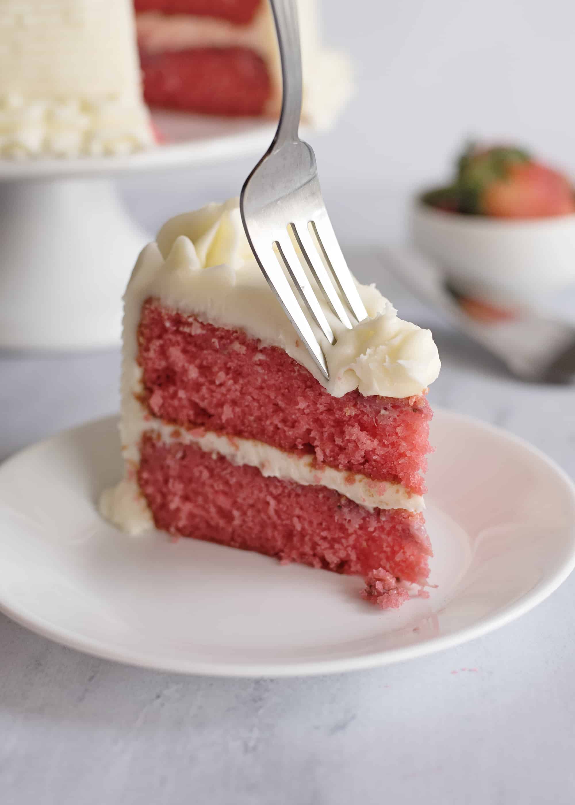 Fresh Strawberry Cake With Cream Cheese Icing Southern Plate