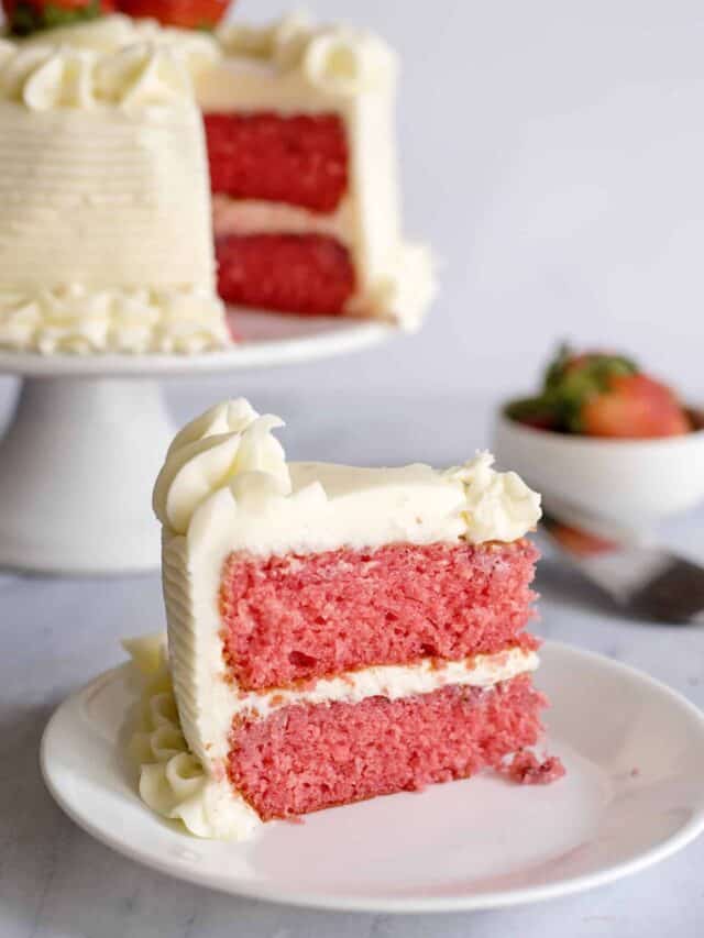 fresh strawberry cake