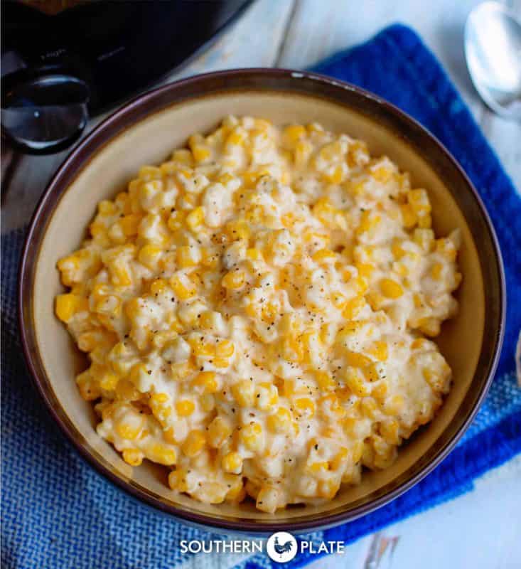 Crock Pot Creamed Corn Recipe - Southern Plate